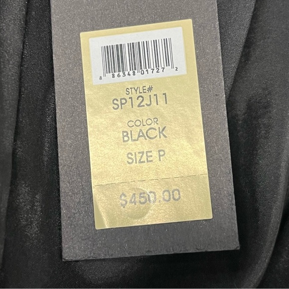 Rachel Zoe Bailey Sequined Zebra Pattern Cardigan Jacket Women Petite in Black - Picture 10 of 11